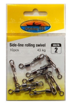 Вертлюги с карабином Fishing ROI Side-line rolling swivel #02